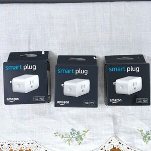Lot of 3 Amazon Smart Plug White Alexa Compatible Model C2YY37 New Sealed